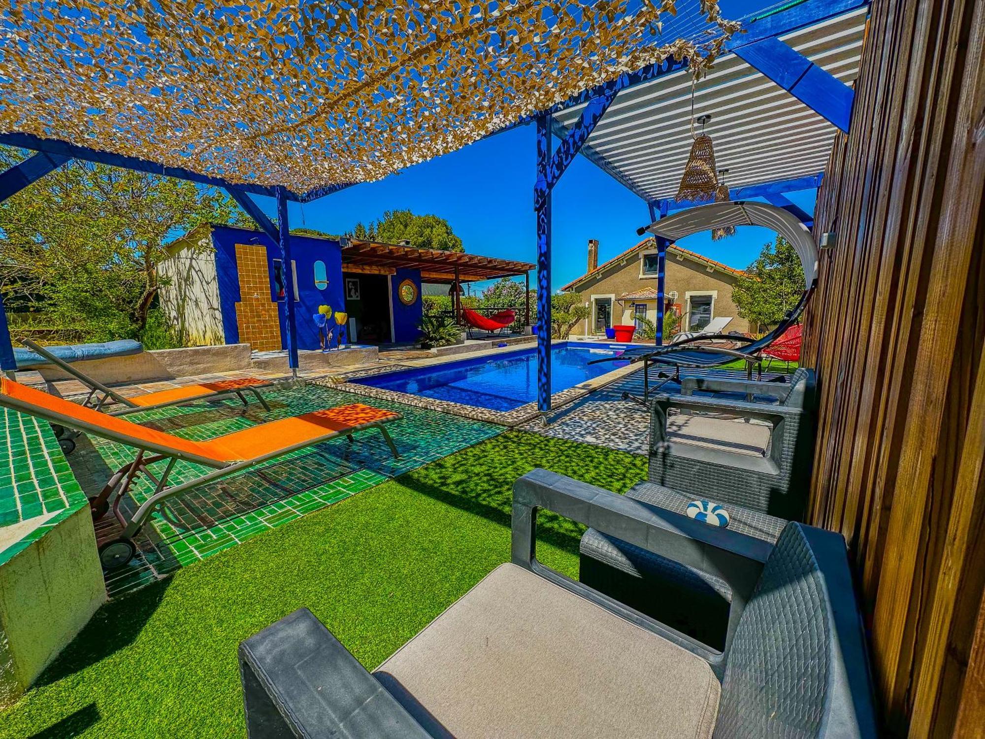 Loft Modern Avec Jardin Piscine Et Pool House Villa Lavalette Eksteriør billede