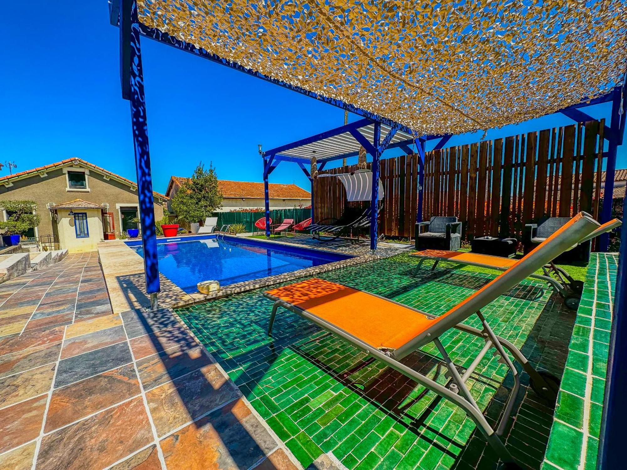 Loft Modern Avec Jardin Piscine Et Pool House Villa Lavalette Eksteriør billede