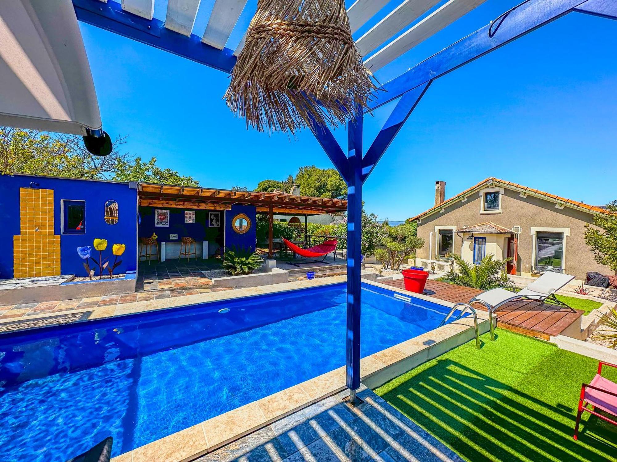 Loft Modern Avec Jardin Piscine Et Pool House Villa Lavalette Eksteriør billede